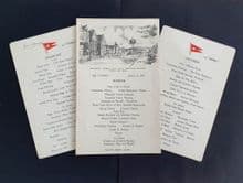 SS Doric Same Day Breakfast, Luncheon & Dinner Menus