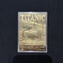 Titanic 100th Anniversary 23K Gold Card