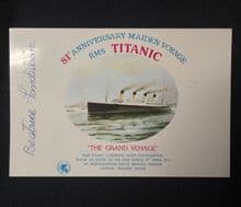 Titanic 1st Day Cover Signed by Survivor Beatrice Sandström