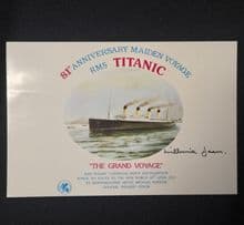 Titanic 1st Day Cover Signed by Survivor Millvina Dean