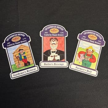 Titanic Brewery Beer Pump Badges Set of 3