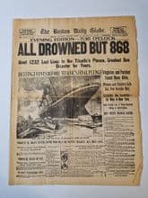 Titanic Disaster Newspaper, dated 16th April 1912 ( repro )