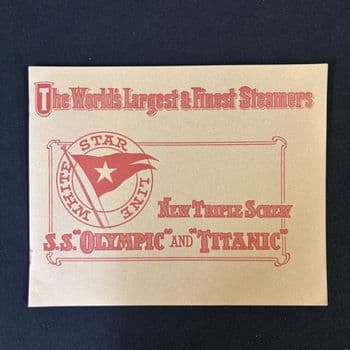 Titanic/Olympic launch brochure ( repro )