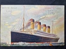 Ultra-Rare Genuine/Original RMS Titanic & Olympic Postcard