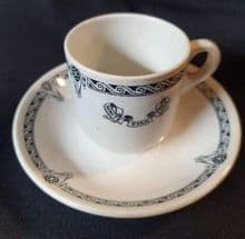 WHITE STAR LINE 2ND CLASS CUP & SAUCER