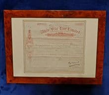 White Star Line Share Certificate