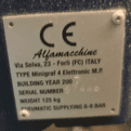 Alfamacchine U600 Multi Channel Underpinner | Second hand