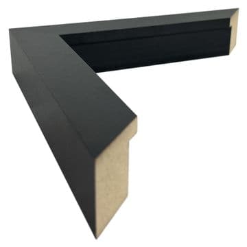 Black MDF Moulding: 30mm x 36mm - 4 x ONE METRE lengths