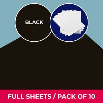 Black Mountboard - Pack of 10 - 810 x 1198mm (32 x 47 inches) | RRP: £124
