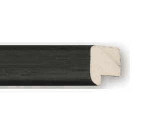 Flat Black Moulding: 19mm x 10mm - 4 x ONE METRE lengths