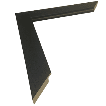 Flat Black Moulding 33 x 18mm - 4 x ONE METRE lengths
