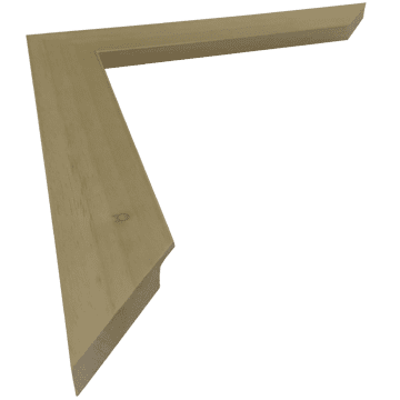 Flat Clear Moulding 40 x 13mm - 4 x ONE METRE lengths