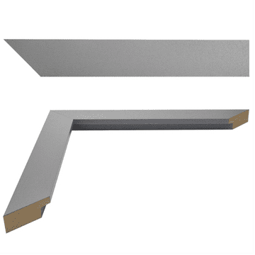 Flat Dark Grey MDF Moulding: 30mm x 15mm - 4 x ONE METRE lengths