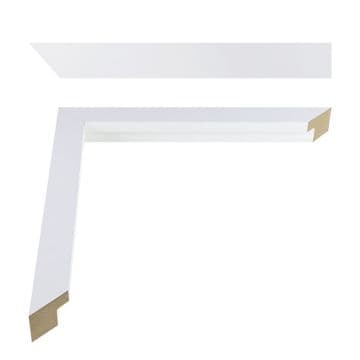 Flat White MDF Moulding: 20mm x 25mm - 4 x ONE METRE lengths