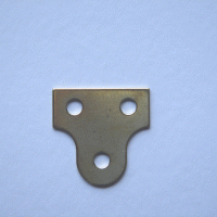 Glass mirror Plates Brass Plated Plain 100 per box