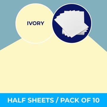 Ivory Mountboard - Pack of 10 - 810 x 599mm (32 x 24 inches)