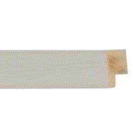 Open Grain White Moulding: 14mm x 13mm - 4 x ONE METRE lengths
