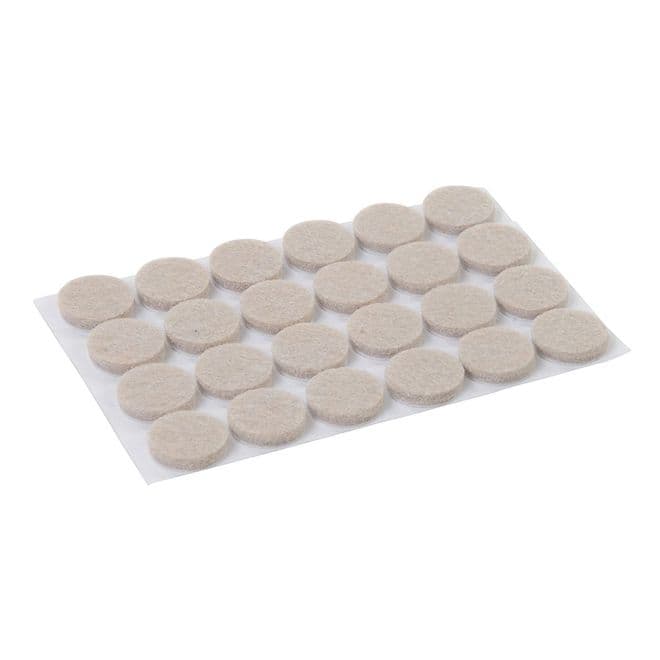 Self Adhesive Felt Pad Protectors 24pk 20mm