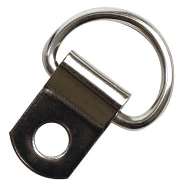 UK Premier Single D Rings - nickel plated