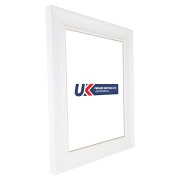 White 57x 23mm Shaped Profile Frames