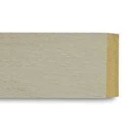 White Slip Moulding: 29mm x 6mm - 4 x ONE METRE lengths