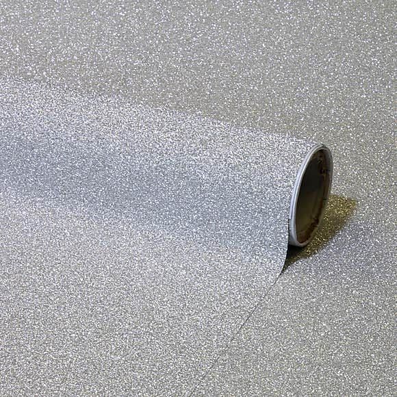 A One Vinyl Metallic Glitter Sticky Back Plastic – Self-Adhesive Sparkle Vinyl, Cricut Compatible, Multiple Sizes