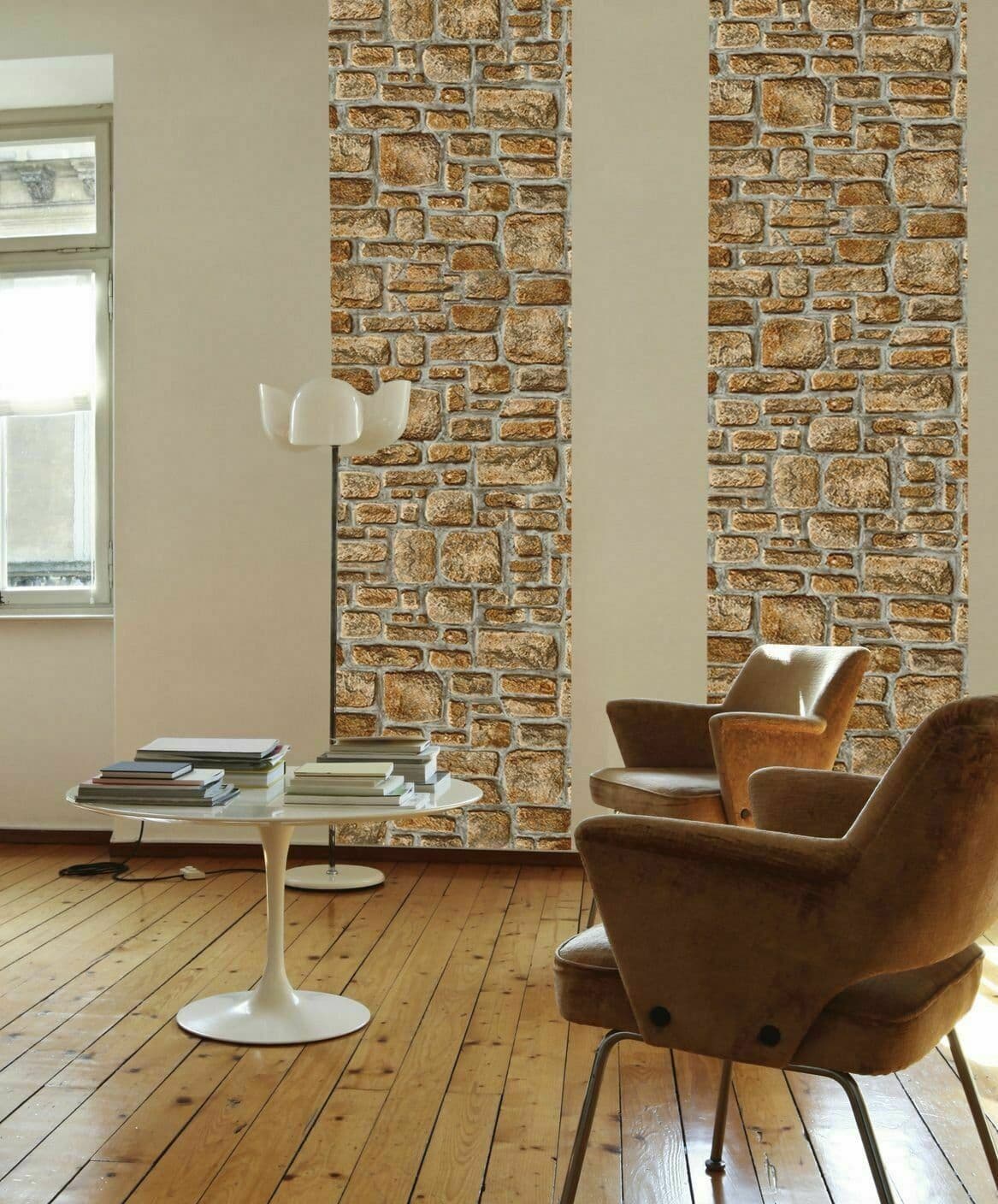 1M X 90CM OLD STONE BRICK WALL STICKY BACK PLASTIC SELF ADHESIVE VINYL FILM