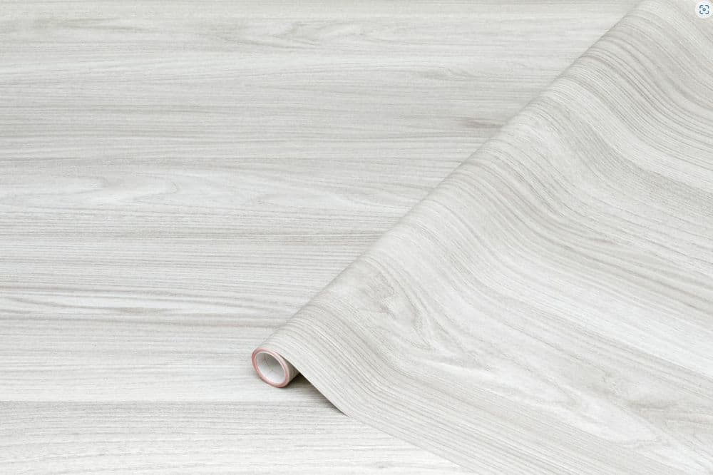 2M X 45CM SANGALLO GREY WOOD WOODGRAIN STICKY BACK PLASTIC SELF