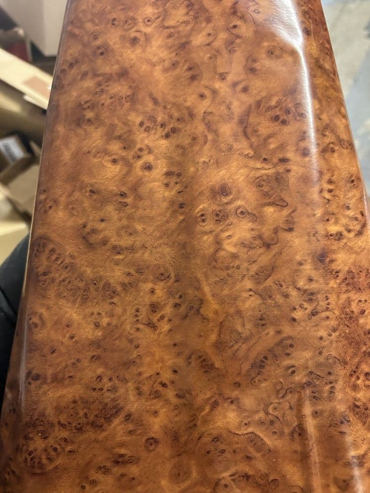 3 Metersx67 5cm GLOSSY BROWN WALNUT WOOD STICKY BACK PLASTIC VINYL SELF