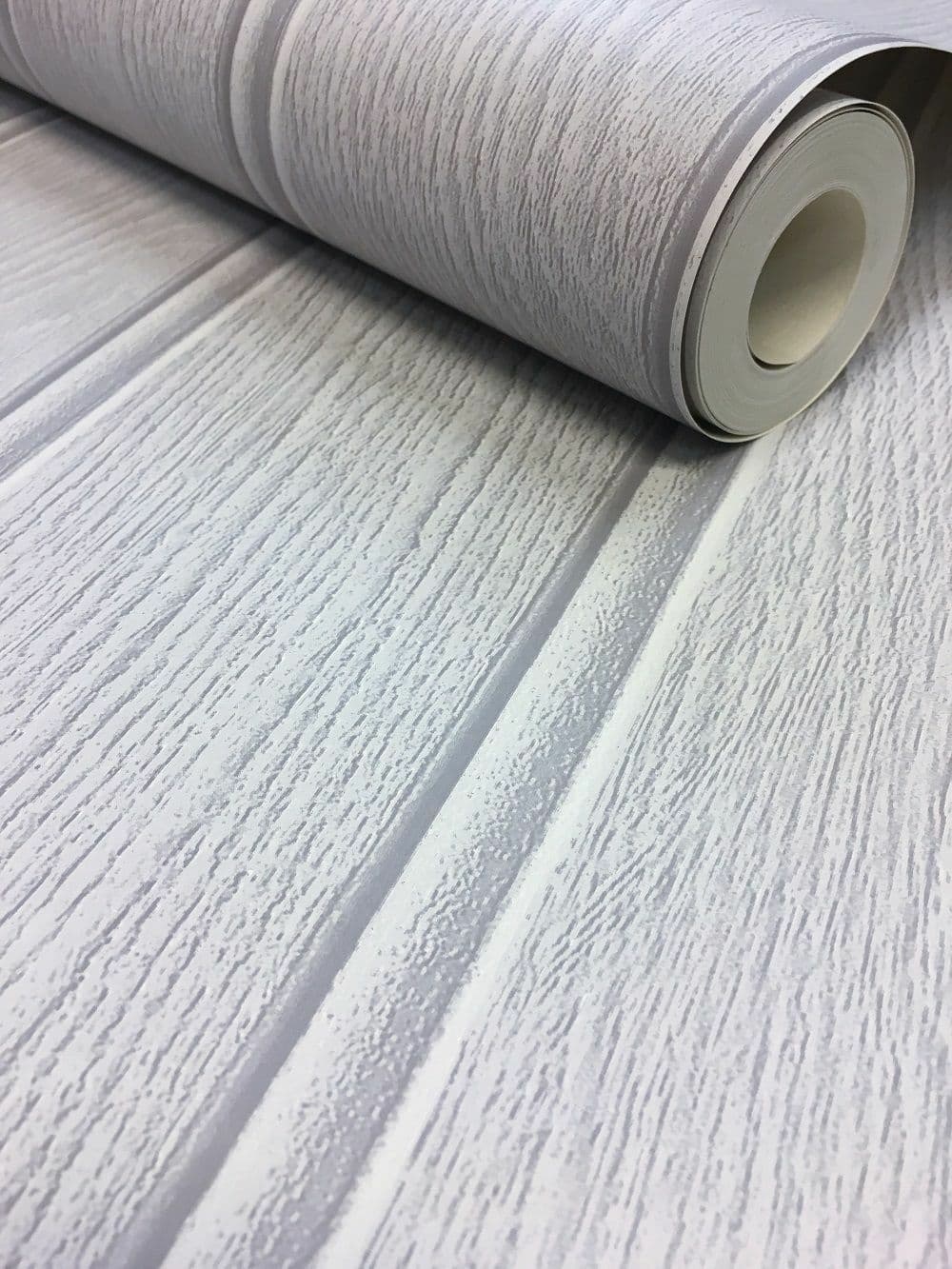 ARTHOUSE GREY TONGUE & GROOVE WOOD PANEL DESIGNER FEATURE WALLPAPER 694300