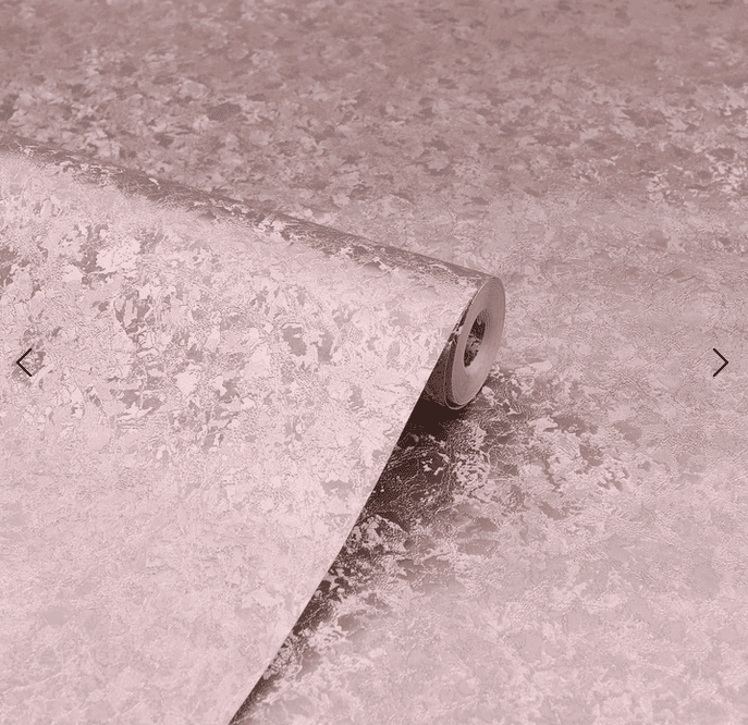 ARTHOUSE ROSE GOLD VELVET CRUSH FOIL LUXURY TEXTURED VINYL WALLPAPER 294300