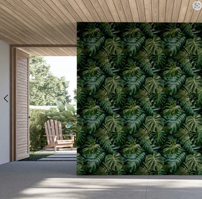 ARTHOUSE TROPICAL FOLIAGE PALM LEAVES LIVING WALL GREEN WALLPAPER 924108