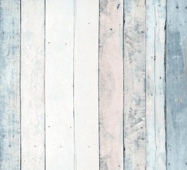BEACH HUT BLUE WOOD PANEL WALL QUALITY FEATURE DESIGNER WALLPAPER IT15140