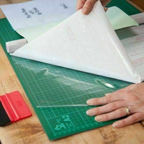 FABLON GLOSSY TRANSPARENT STICKY BACK PLASTIC