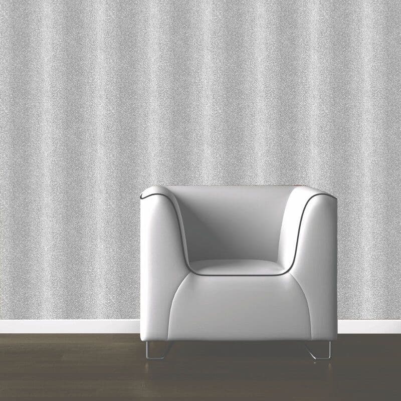 MURIVA DAZZLE SILVER STRIPE SILVER DOTS FEATURE DESIGNER WALLPAPER 121206