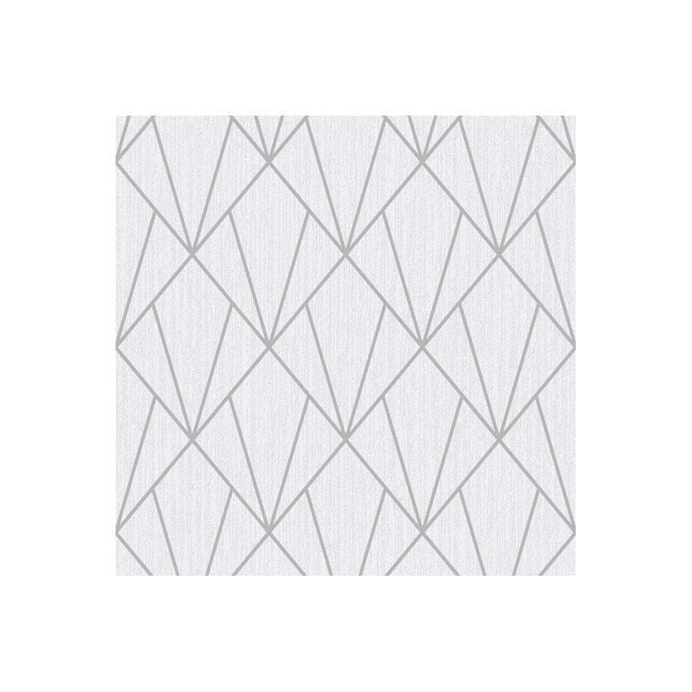 MURIVA INDRA SILVER GEOMETRIC GLITTER QUALITY FEATURE DESIGNER