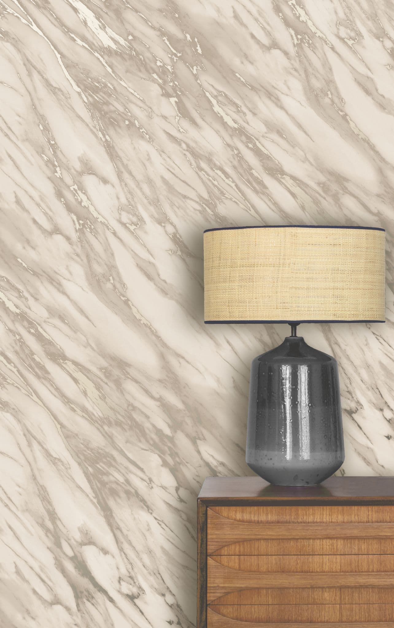 REALISTIC MARBLE EFFECT METALLIC SHIMMER SMOOTH FEATURE WALL NATURAL