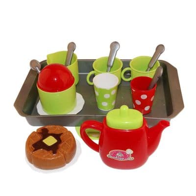 15Pcs Tableware Mini Cute Coffee Tea Set Pretend Play DIY Kitchen Toys for Children