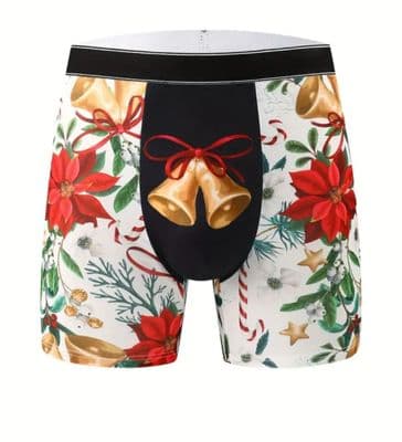 1pc Men's Christmas Boxer Briefs