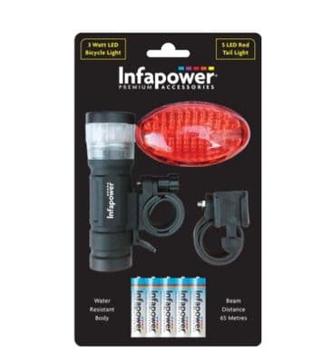 3 Watt LED Bicycle light5 LED Red Tail Light