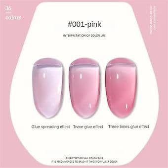 36 Color Ice Transparent Jelly Gel Nail