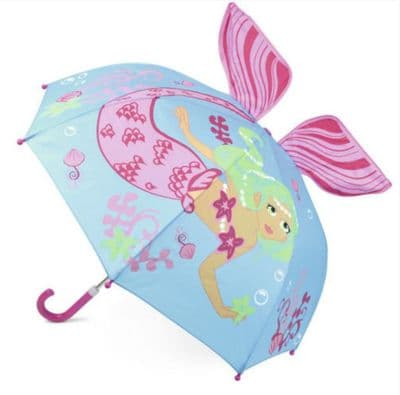 3D Mermaid Kids Umbrella