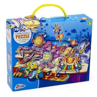 3D UNDER THE SEA PUZZLE 45 PIECES