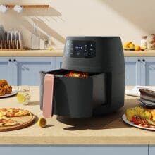 8L Digital Touchscreen Low Fat Oil Free Healthy Air Fryer Black