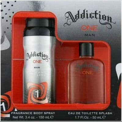 Addiction One 2pcs Gift Set For Men (50ml EDT Perfume + 150ml Body Spray)