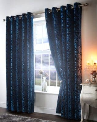 Amelia Steel Curtains - blue