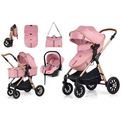 Baby Buggy Pram Pushchair Stroller 3 in 1 Child Lightweight Folding Stroller 3 in 1