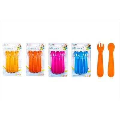 Baby fork & spoon sets 6pk
