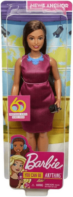 BARBIE CAREER 60TH DOLL JOURNALIST