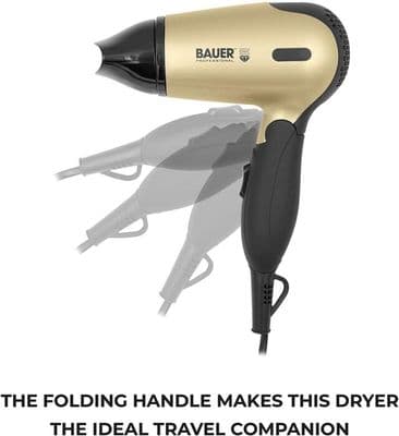 Bauer Tourmaline Travel Hair Dryer